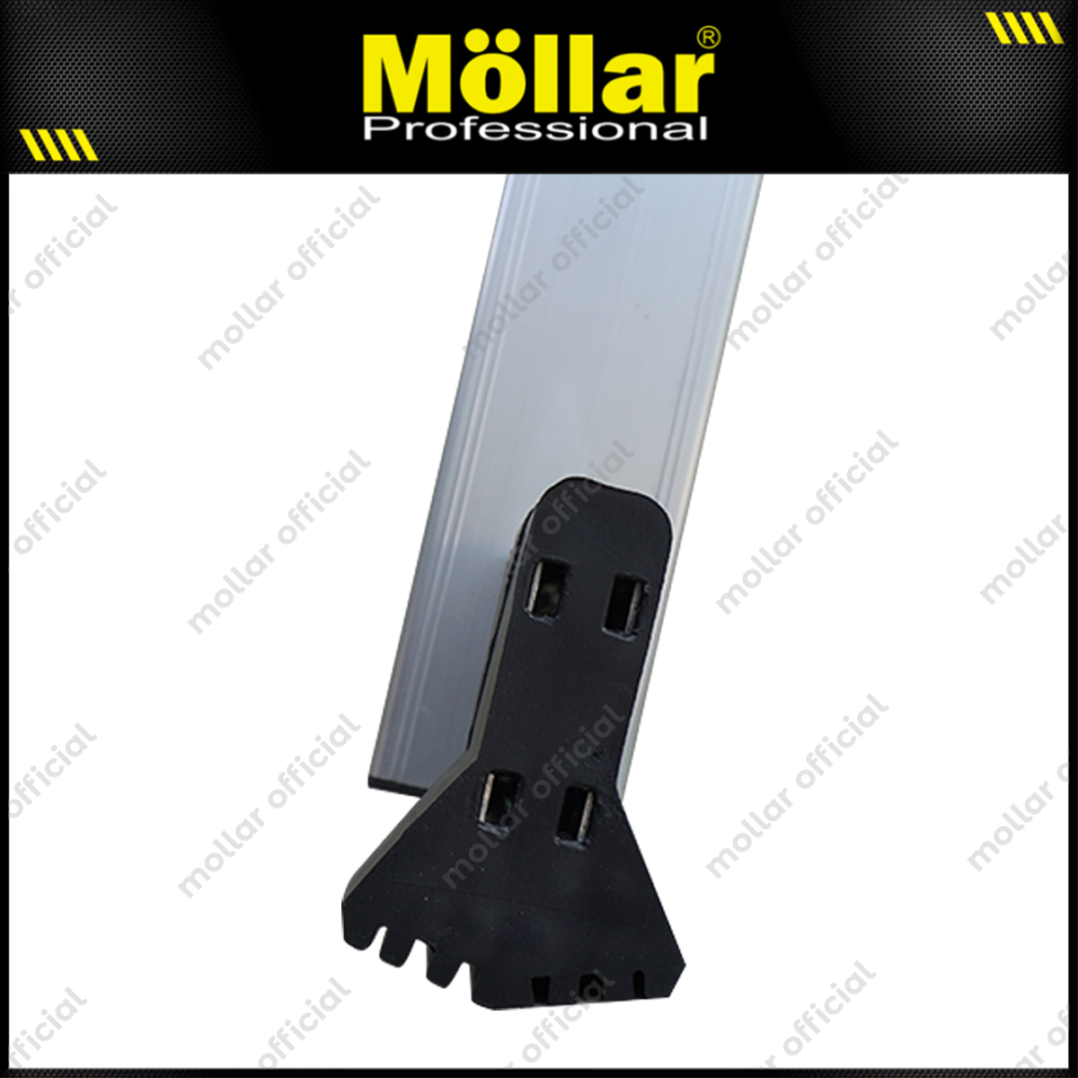 MOLLAR Tangga Lipat Almunium 4x6 7 meter 2 Roda