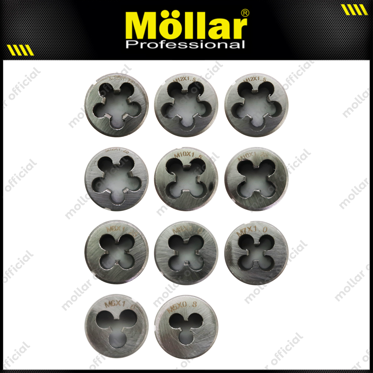 MOLLAR MLR-DS011 Die Set 11 pcs M25