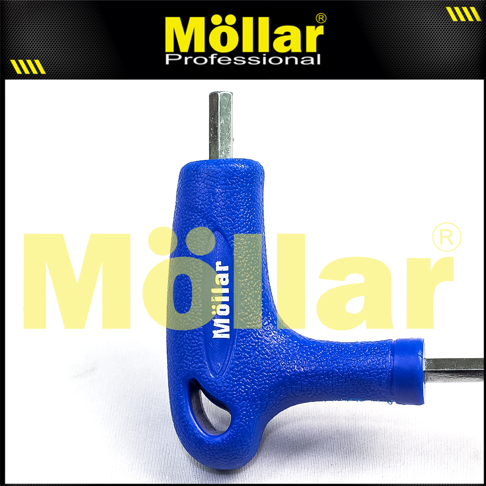 MOLLAR L-HST6M Kunci L Panjang Flat Model T Handle 6 mm