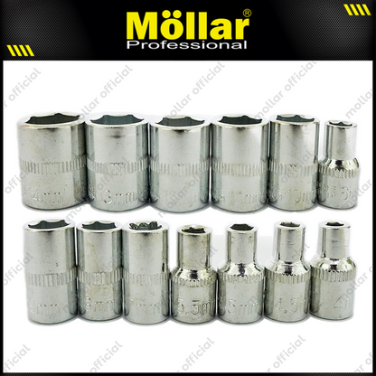 MOLLAR B13658 Kunci Sok Set 46 pcs Box Plastik