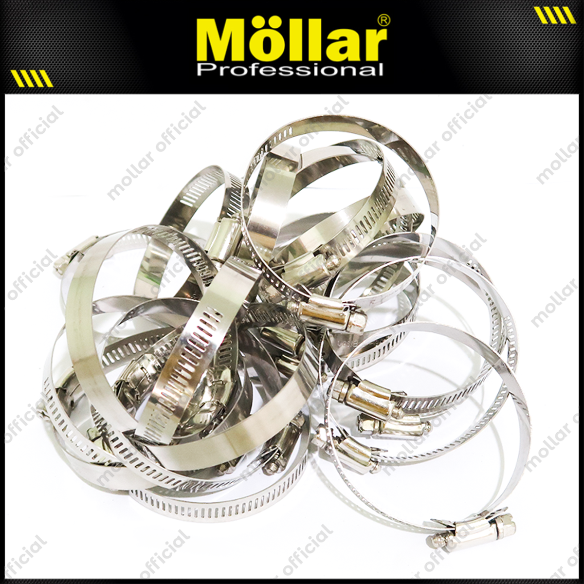 BISON Klem Selang 3" Inch Stainless Steel Hose Clips - Isi 20 Pcs