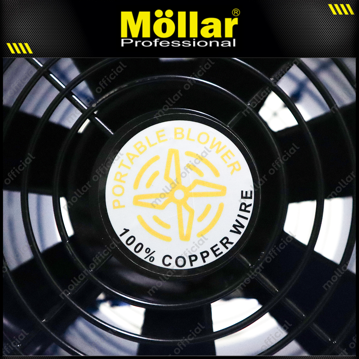 MOLLAR PBV400R Mesin Blower Ventilator Portable 16"