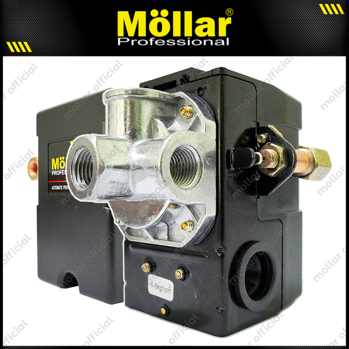 MOLLAR FB10-4H Otomatis Kompresor 4 Lubang Saklar Samping