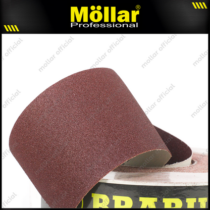 BRABUS No. 100 Amplas Roll 45 Meter Kain Abrasive Cloth Kayu Tembok