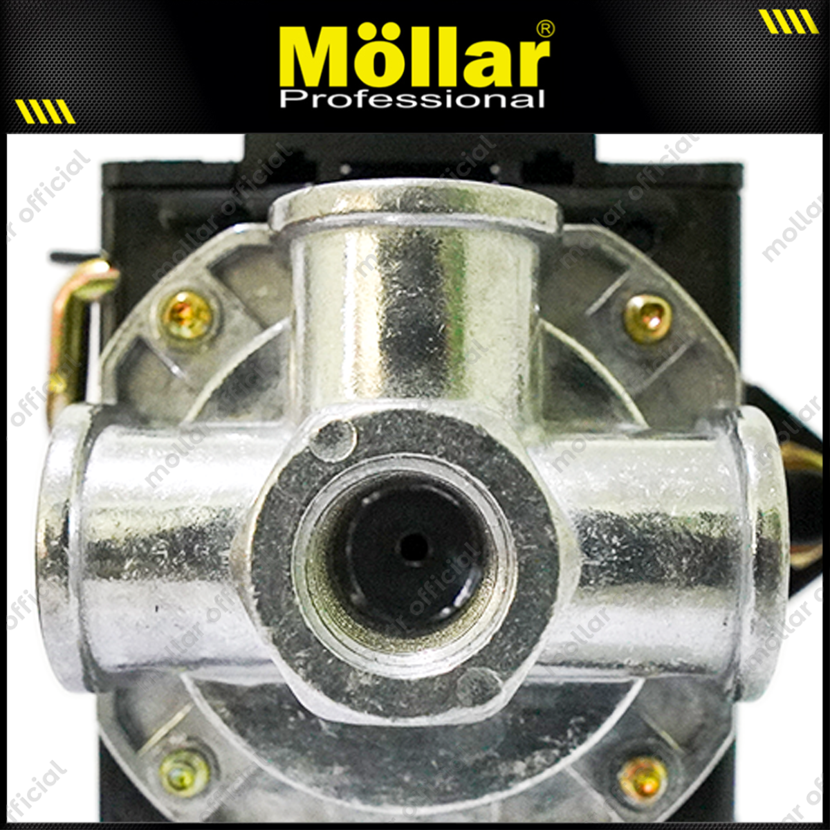 MOLLAR FB10-4H Otomatis Kompresor 4 Lubang Saklar Samping