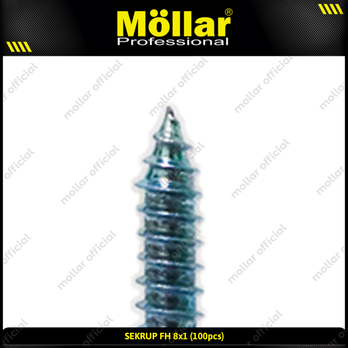 MOLLAR 93-056 Sekrup FH 8 x 1 - 100 pcs