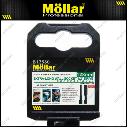 MOLLAR B13680 Mata Sok Impact Panjang Extra Long 128 mm 1/2" 6PT 12 mm