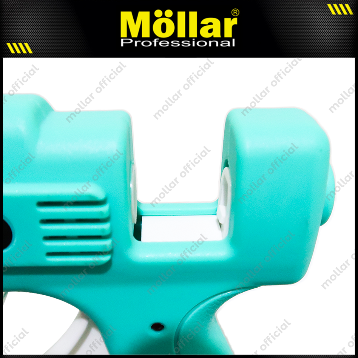 [PAKET] MOLLAR Glue Gun 20 Watt Biru & 10 Pcs Refill Lilin Lem Tembak