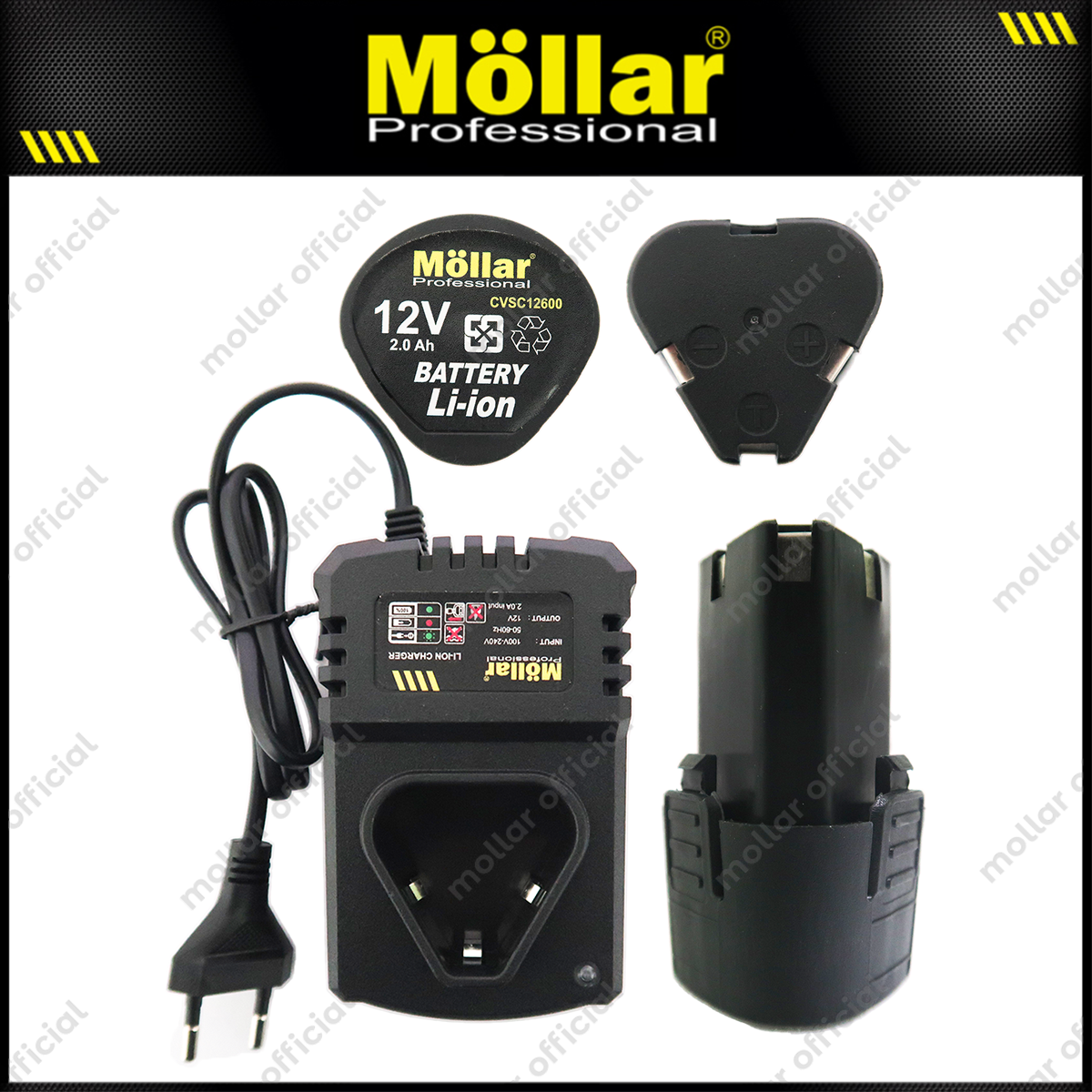 MOLLAR CVSC12600 Mesin Pasang Keramik Baterai 12V / Cordless Vibrator Suction Cup
