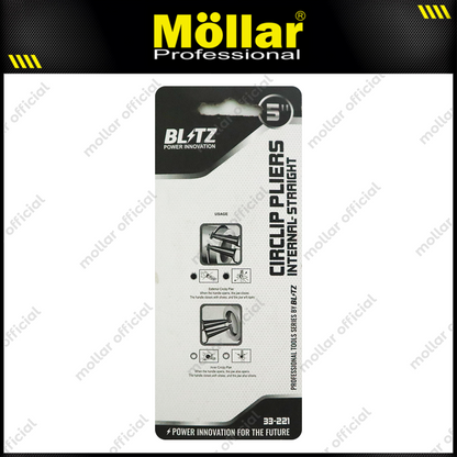 BLITZ 33-221 Tang Circlip Lurus Tutup 5" / Tang Snapring Internal Straight