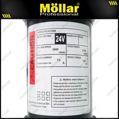 MOLLAR M02360 Pompa Oli DC 24V 200 Watt