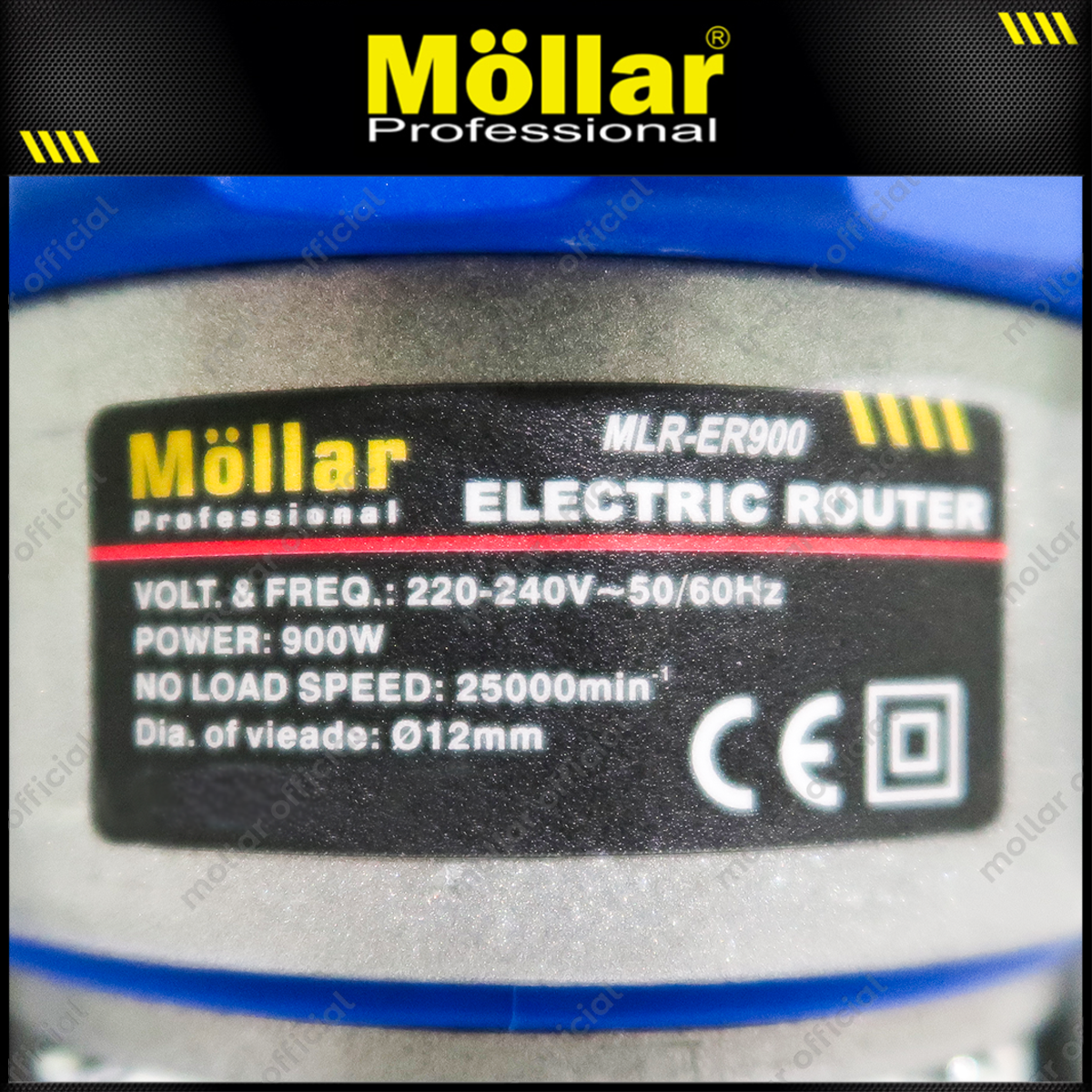 MOLLAR ER900 Mesin Router Listrik 12 mm