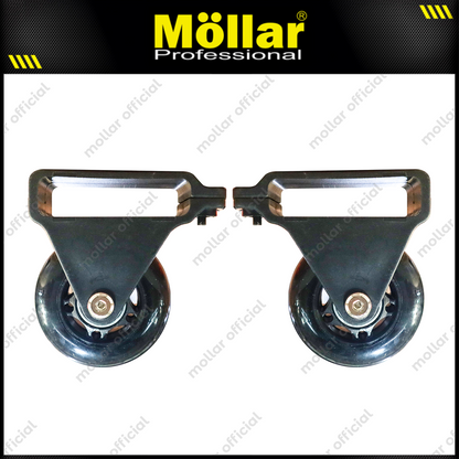 MOLLAR Tangga Lipat Almunium 4x6 7 meter 2 Roda