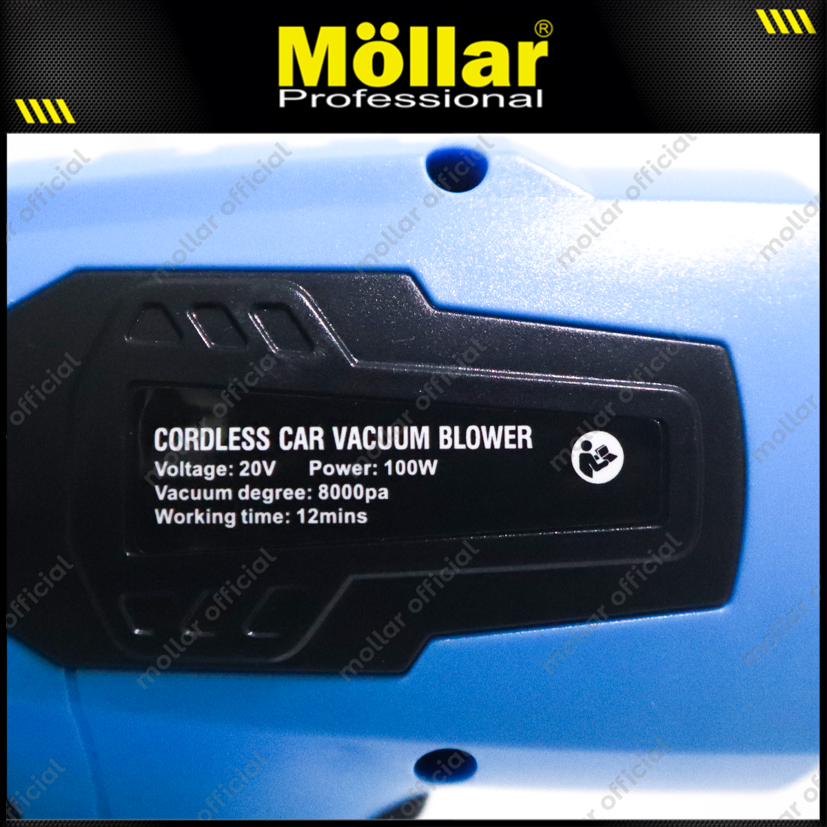 MOLLAR CVB20100-U POLOSAN Cordless Vacuum & Blower 20V Tanpa Baterai & Charger