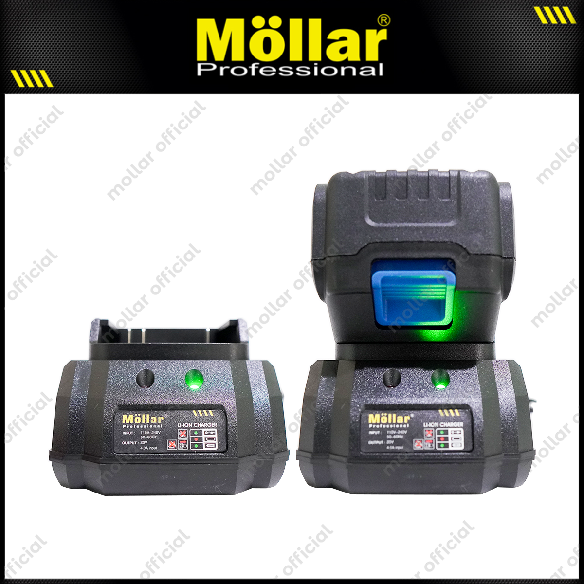 MOLLAR CIW20350 Mesin Buka Baut Mobil 1 Baterai 20V / Cordless Impact Wrench