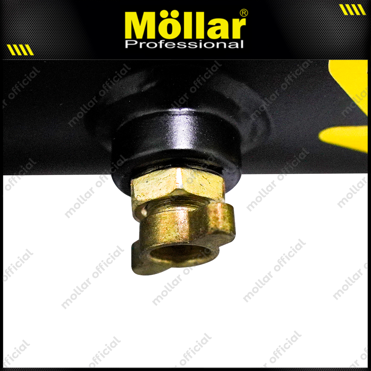 MOLLAR MLR-AC-1525BP Mesin Kompresor Angin Oilless 1 HP 25 Liter Black Panther
