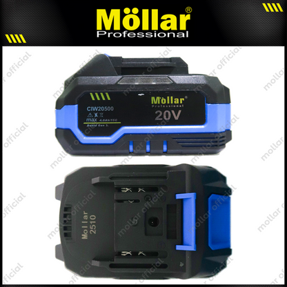 MOLLAR CIW20500 Mesin Buka Baut Truk Baterai 20V / Cordless Impact Wrench