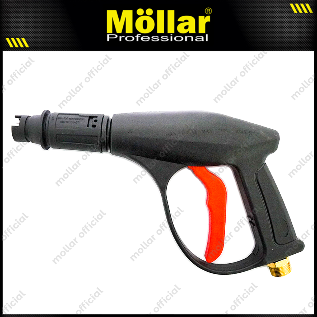 MOLLAR HPW800 Mesin Jet Cleaner Listrik 800 Watt Hitam Oranye