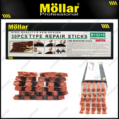 MOLLAR 1 Kotak Refill Karet Alat Tambal Ban Tubles Cacing Motor Mobil