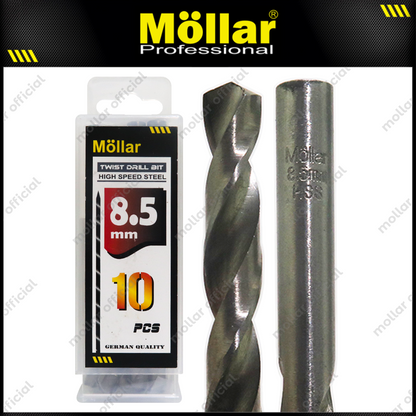 MOLLAR Mata Bor Besi HSS Putih 8.5 mm