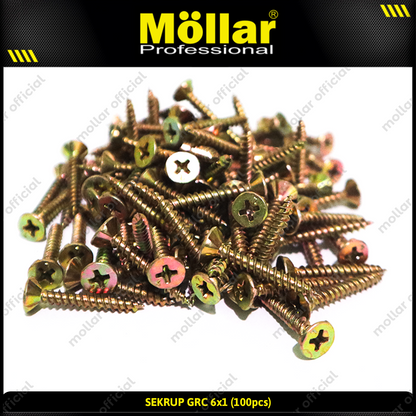 MOLLAR 93-006 Sekrup GRC 6 x 1 - 100 pcs
