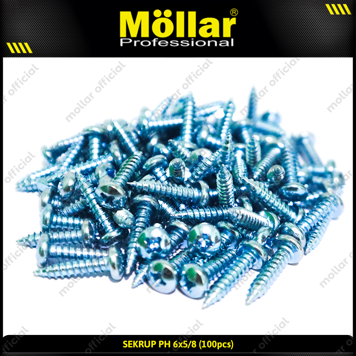 MOLLAR 93-022 Sekrup PH 6 x 5/8 - 100 pcs