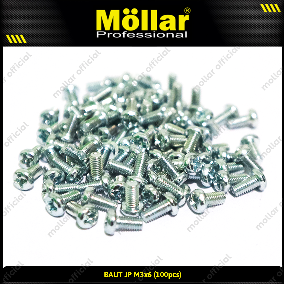 MOLLAR 93-082 Baut JP M3 x 6 - 100 pcs