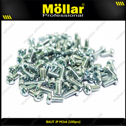 MOLLAR 93-082 Baut JP M3 x 6 - 100 pcs