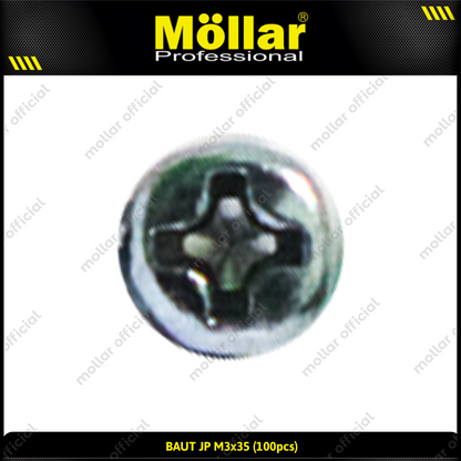 MOLLAR 93-090 Baut JP M3 x 35 - 100 pcs
