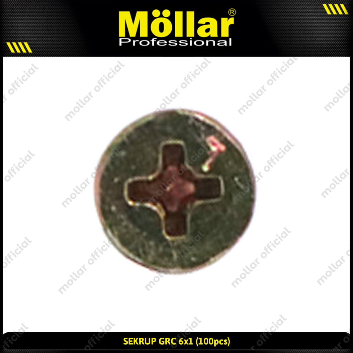 MOLLAR 93-006 Sekrup GRC 6 x 1 - 100 pcs