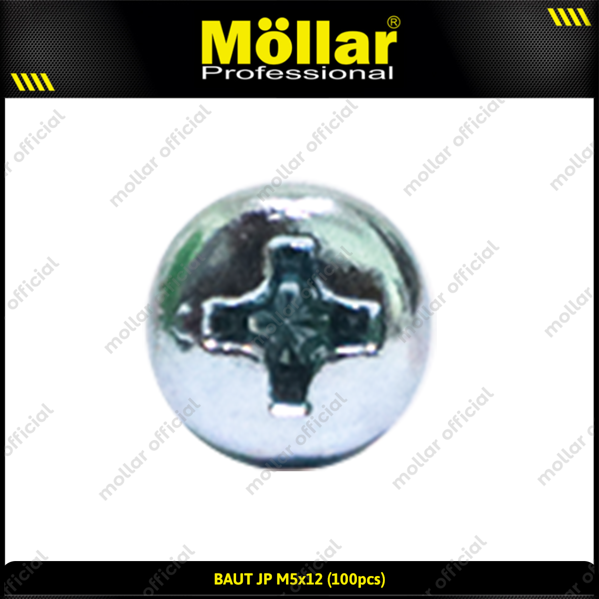 MOLLAR 93-108 Baut JP M5 x 12 - 100 pcs