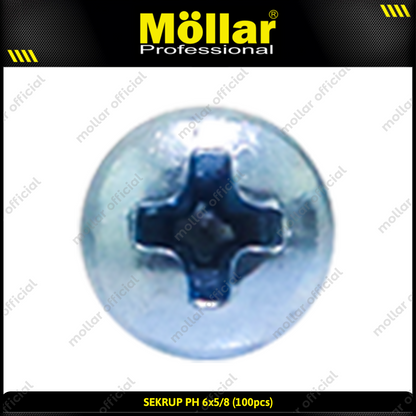MOLLAR 93-022 Sekrup PH 6 x 5/8 - 100 pcs