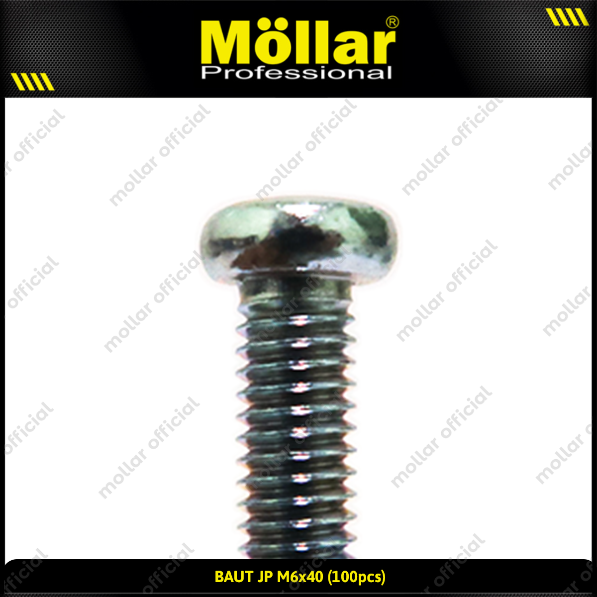MOLLAR 93-125 Baut JP M6 x 40 - 100 pcs