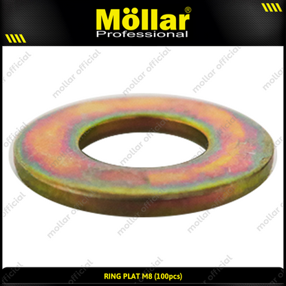 MOLLAR 93-074 Ring Plat M8 - 100 pcs