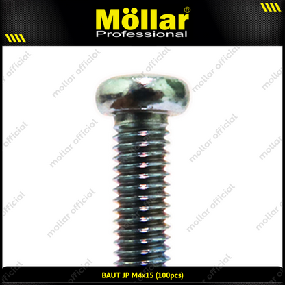 MOLLAR 93-098 Baut JP M4 x 15 - 100 pcs