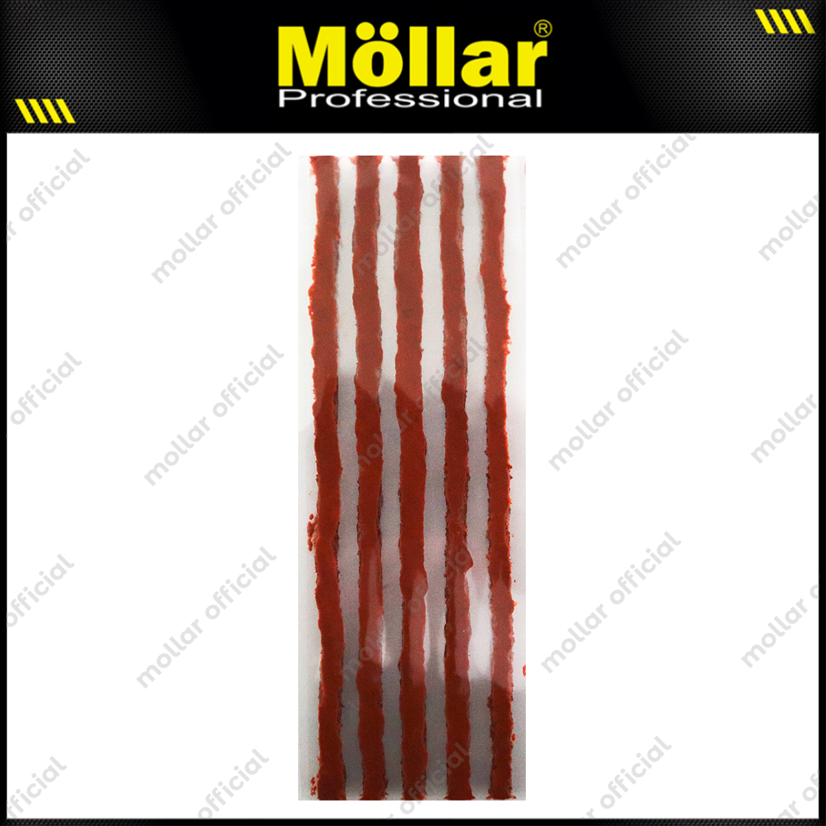 MOLLAR 1 Kotak Refill Karet Alat Tambal Ban Tubles Cacing Motor Mobil