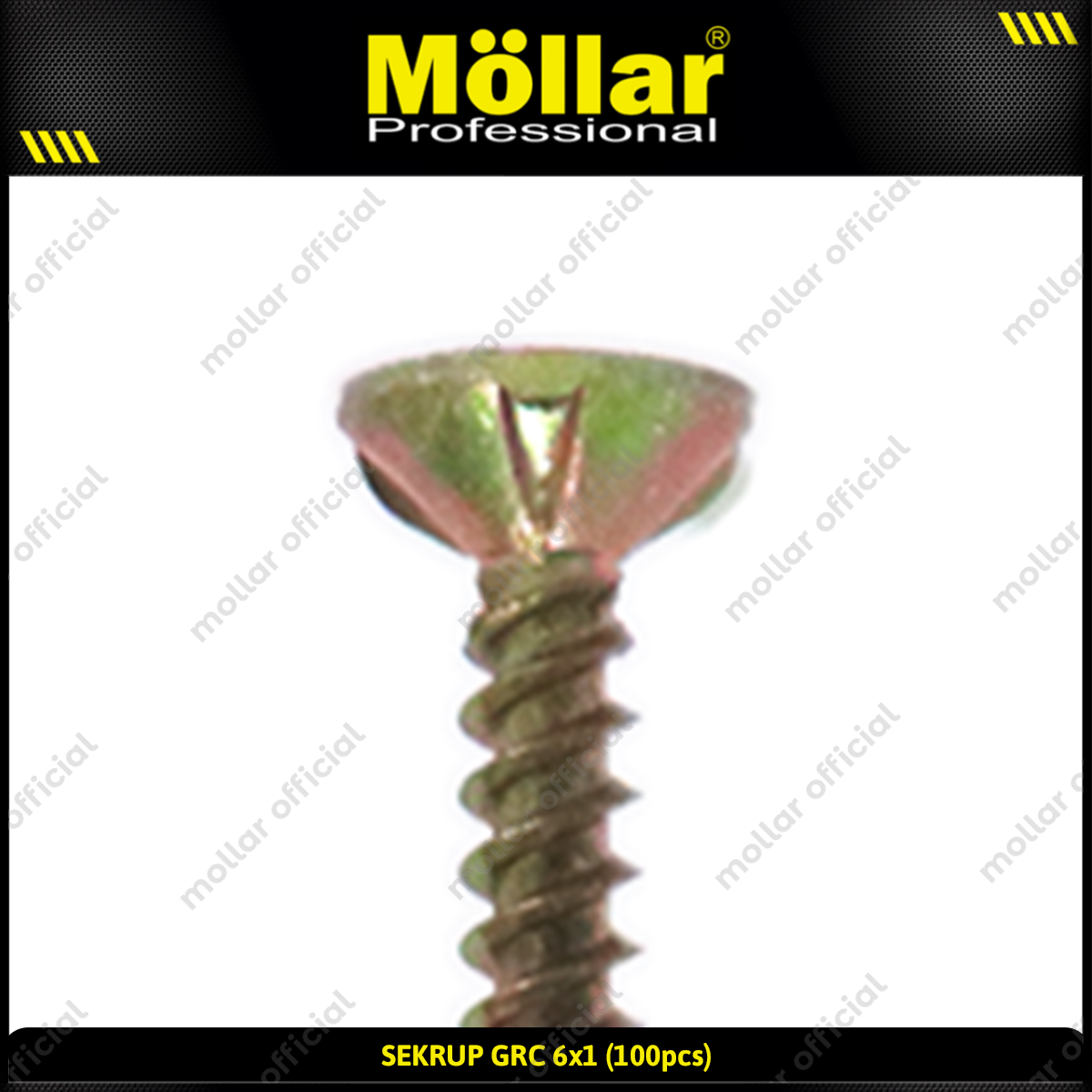 MOLLAR 93-006 Sekrup GRC 6 x 1 - 100 pcs