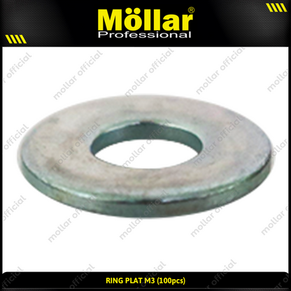 MOLLAR 93-070 Ring Plat M3 - 100 pcs