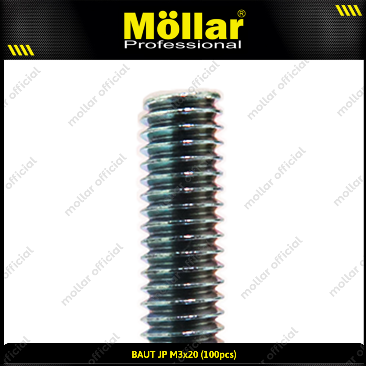MOLLAR 93-087 Baut JP M3 x 20 - 100 pcs