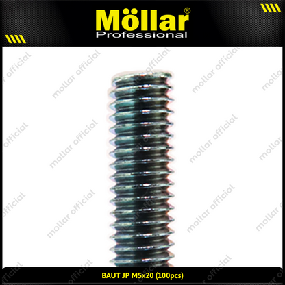MOLLAR 93-110 Baut JP M5 x 20 - 100 pcs
