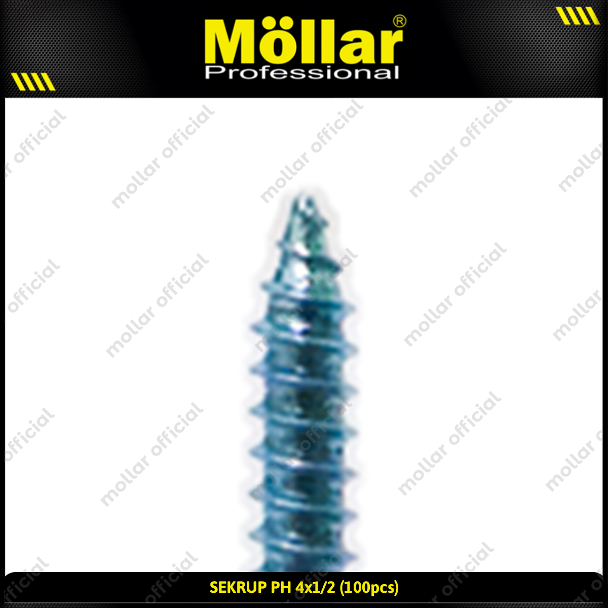MOLLAR 93-016 Sekrup PH 4 x 1/2 - 100 pcs