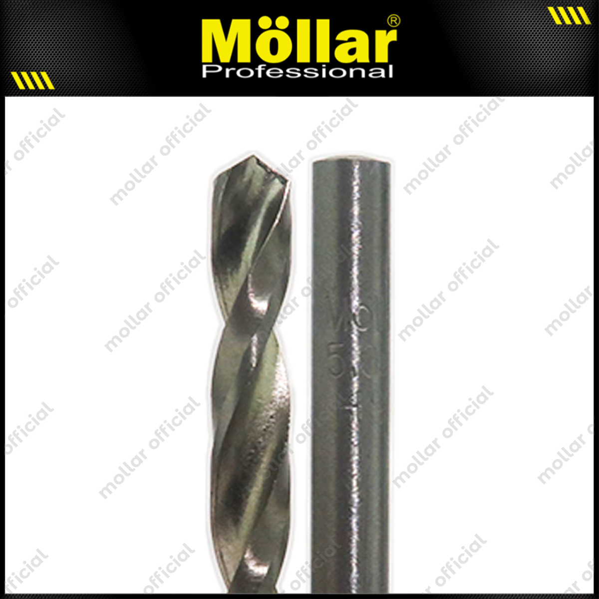 MOLLAR Mata Bor Besi HSS Putih 5 mm