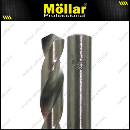 MOLLAR Mata Bor Besi HSS Putih 12.5 mm