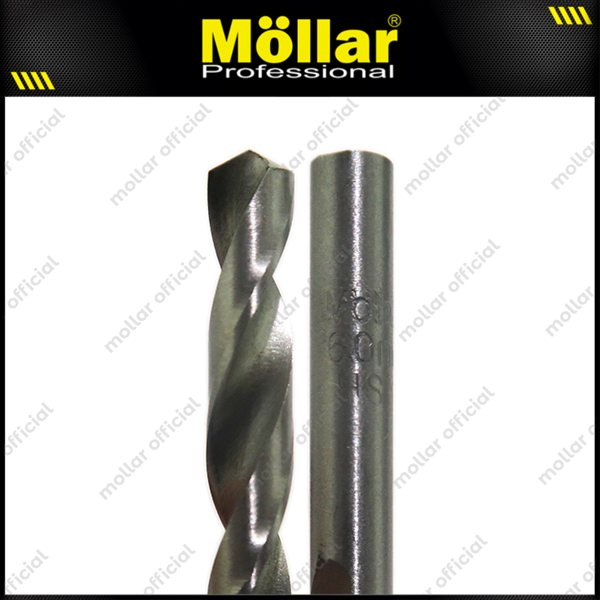 MOLLAR Mata Bor Besi HSS Putih 6 mm