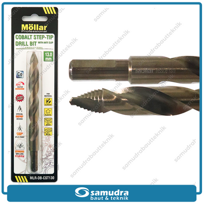 MOLLAR CST130 Mata Bor Cobalt Step-Tip 13 mm