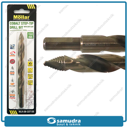 MOLLAR CST130 Mata Bor Cobalt Step-Tip 13 mm