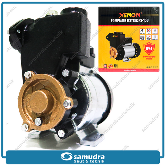 XENON PS150 Pompa Air Listrik Sumur Dangkal Non-Otomatis Tanpa Tabung