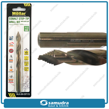 MOLLAR CST115 Mata Bor Cobalt Step-Tip 11.5 mm