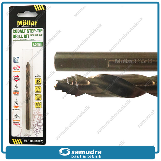 MOLLAR CST075 Mata Bor Cobalt Step-Tip 7.5 mm