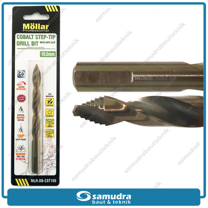MOLLAR CST105 Mata Bor Cobalt Step-Tip 10.5 mm